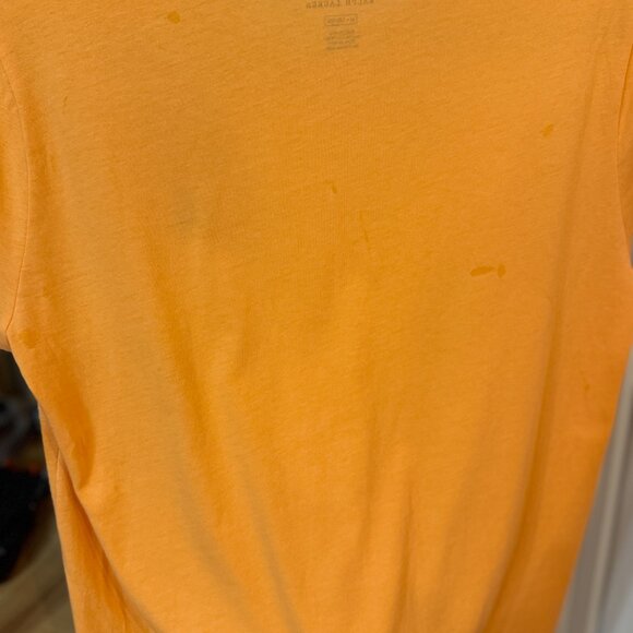 Polo Ralph Lauren Womens Orange T Shirt Classic Logo NWT Size M - Picture 5 of 5